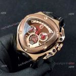 Copy Tonino Lamborghini Spyder 3000 Chrono watch Rose Gold Black Dial
